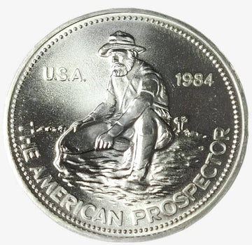 1 oz Silver AMERICAN PROSPECTOR Engelhard Round - Coinzio