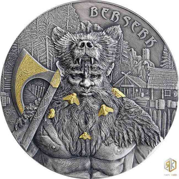 2 oz Silver BERSERK The Warriors Coin 2019 (Germania Mint) - Coinzio