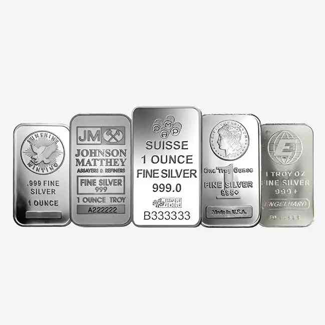 1 oz Silver GENERIC BAR .999 (Secondary Market) - Coinzio