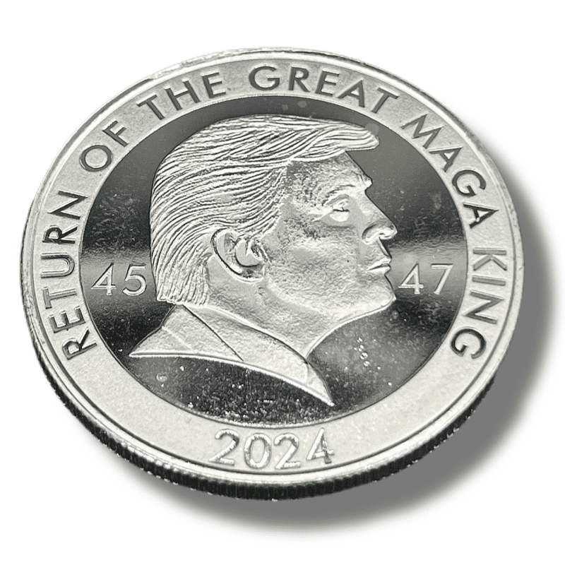 1 oz Silver RETURN OF THE MAGA KING Ultra Maga Round 2024