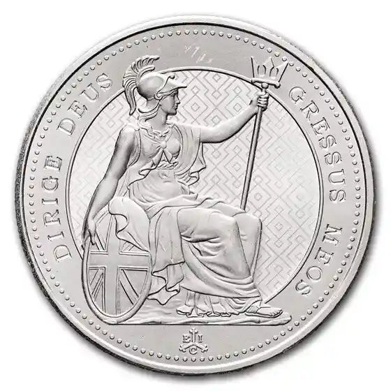 1.25 oz .999 Silver £1.25 SEATED BRITANNIA East India Co BU Coin 2021 St. Helena