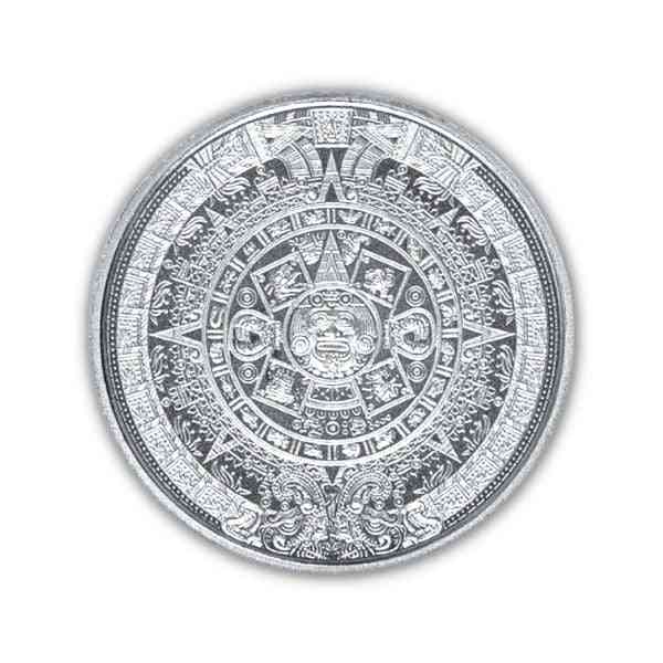 1/10 oz Silver AZTEC CALENDAR Round - Coinzio