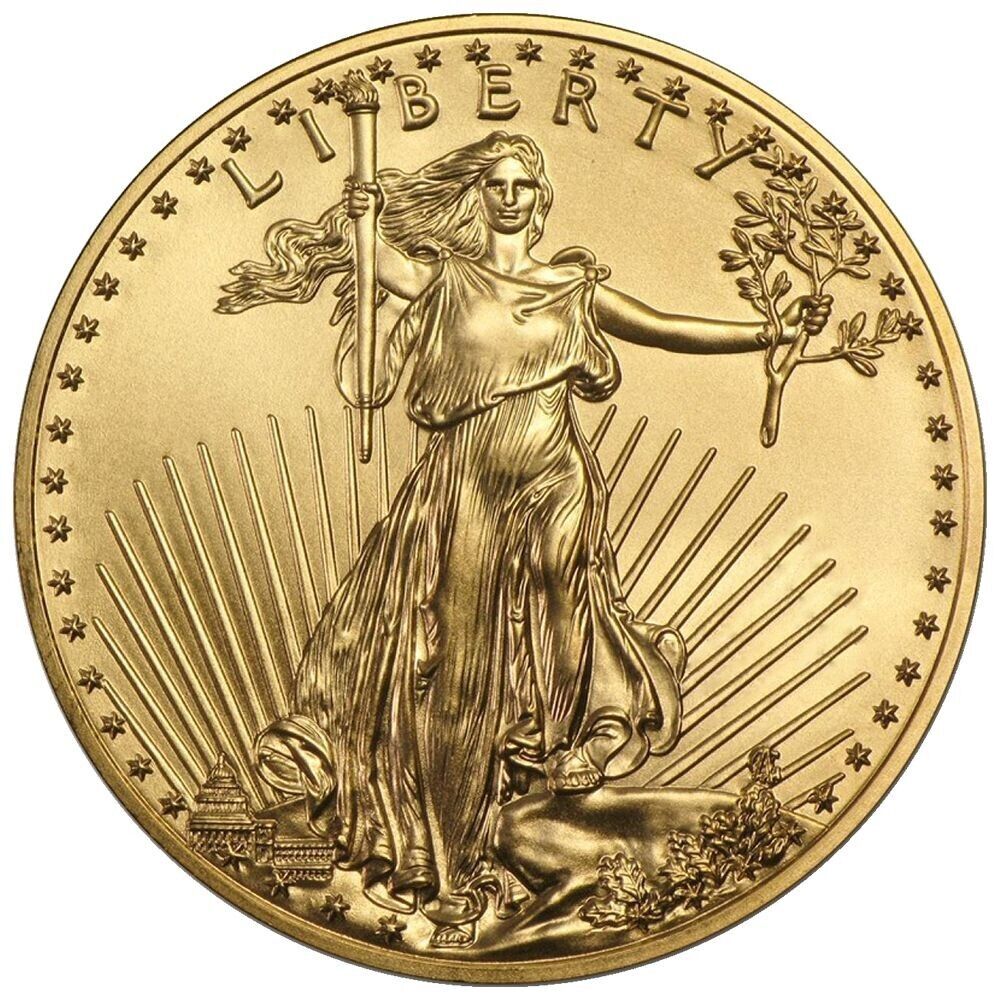 1/10 oz Gold AMERICAN EAGLE Coin BU (Random Year) - Coinzio