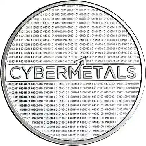 1 oz .999 Silver CyberMetals QR CODE Honors the Launch of CM Round