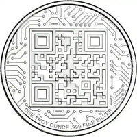 1 oz .999 Silver CyberMetals QR CODE Honors the Launch of CM Round