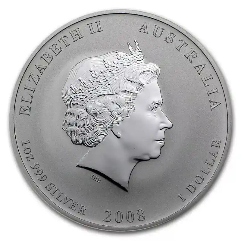 1 oz .999 Silver $1 YEAR OF THE MOUSE BU (Series II) 2008 Australia