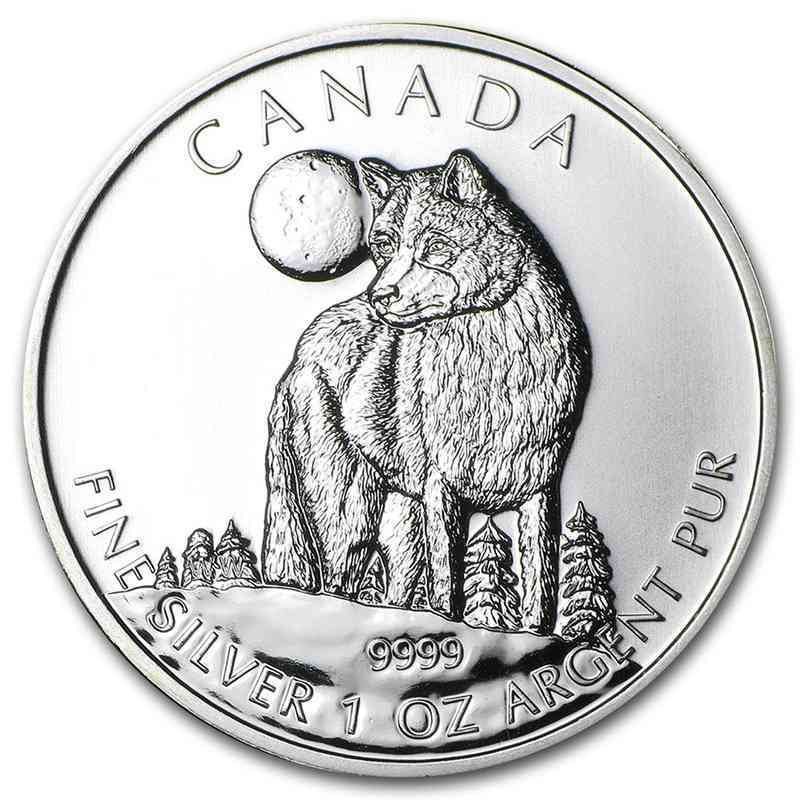 1 oz Silver WOLVES Wildlife Series Coin BU .9999 2011 Canada