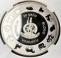 1 oz Silver YEAR OF THE DRAGON Coin PF69 2024 Vanuatu
