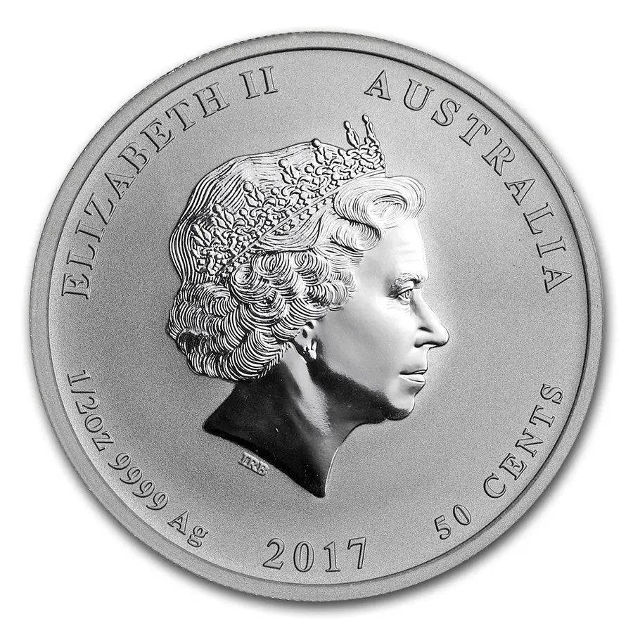 1/2 oz Silver YEAR OF THE ROOSTER Colorized Lunar Series II Coin 2017 Australia (Perth) - Coinzio
