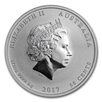 1/2 oz Silver YEAR OF THE ROOSTER Colorized Lunar Series II Coin 2017 Australia (Perth) - Coinzio