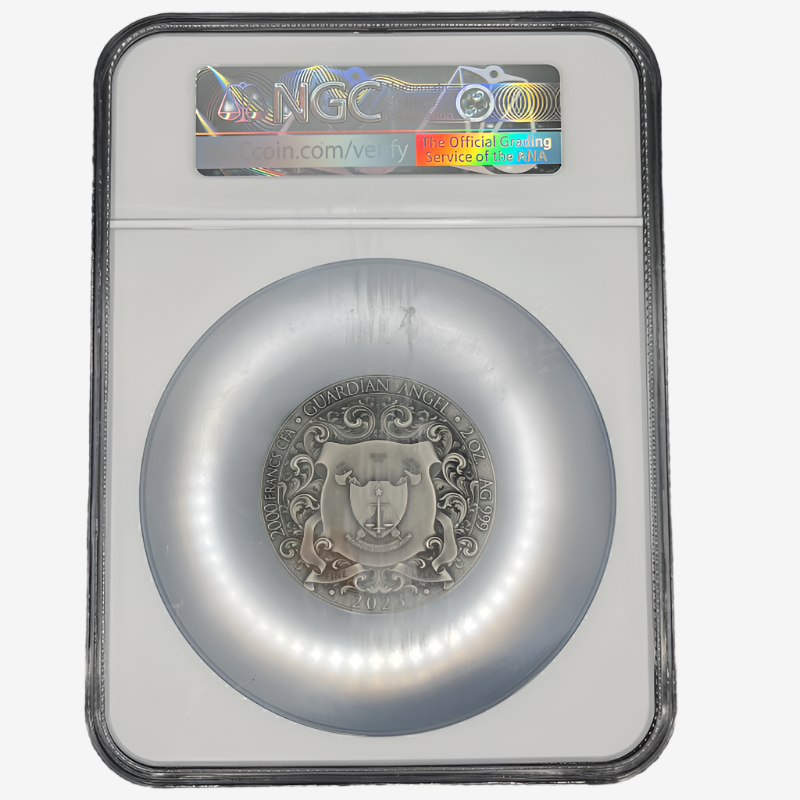 2 oz Silver GUARDIAN ANGEL Coin MS70 2023 Cameroon
