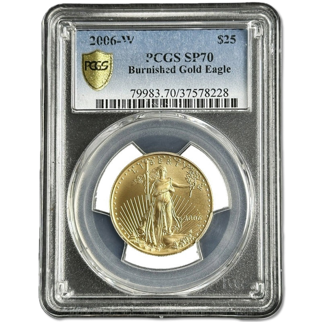 1 oz Gold BURNISHED AMERICAN EAGLE SP70 2006 - Coinzio