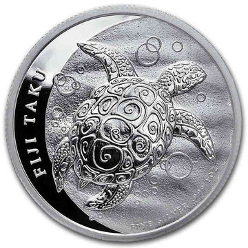 1 oz Silver HAWKSBILL TURTLE Taku Coin 2013 Fiji