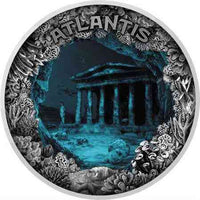 2 oz Silver ATLANTIS Sunken City Coin 2019 Niue - Coinzio