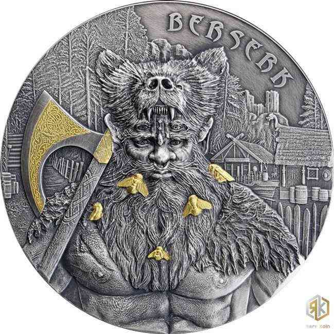 2 oz Silver BERSERK The Warriors Coin 2019 (Germania Mint) - Coinzio