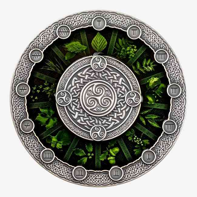 2 oz Silver CELTIC CALENDAR Coin 2019 Niue - Coinzio