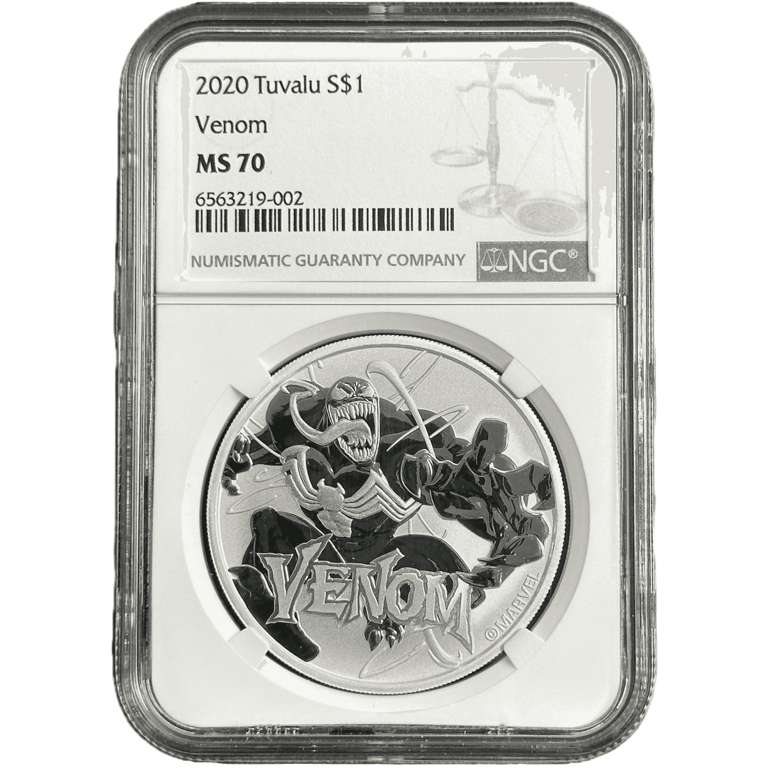 1 oz Silver VENOM Marvel Coin MS70 2020 Tuvalu - Coinzio