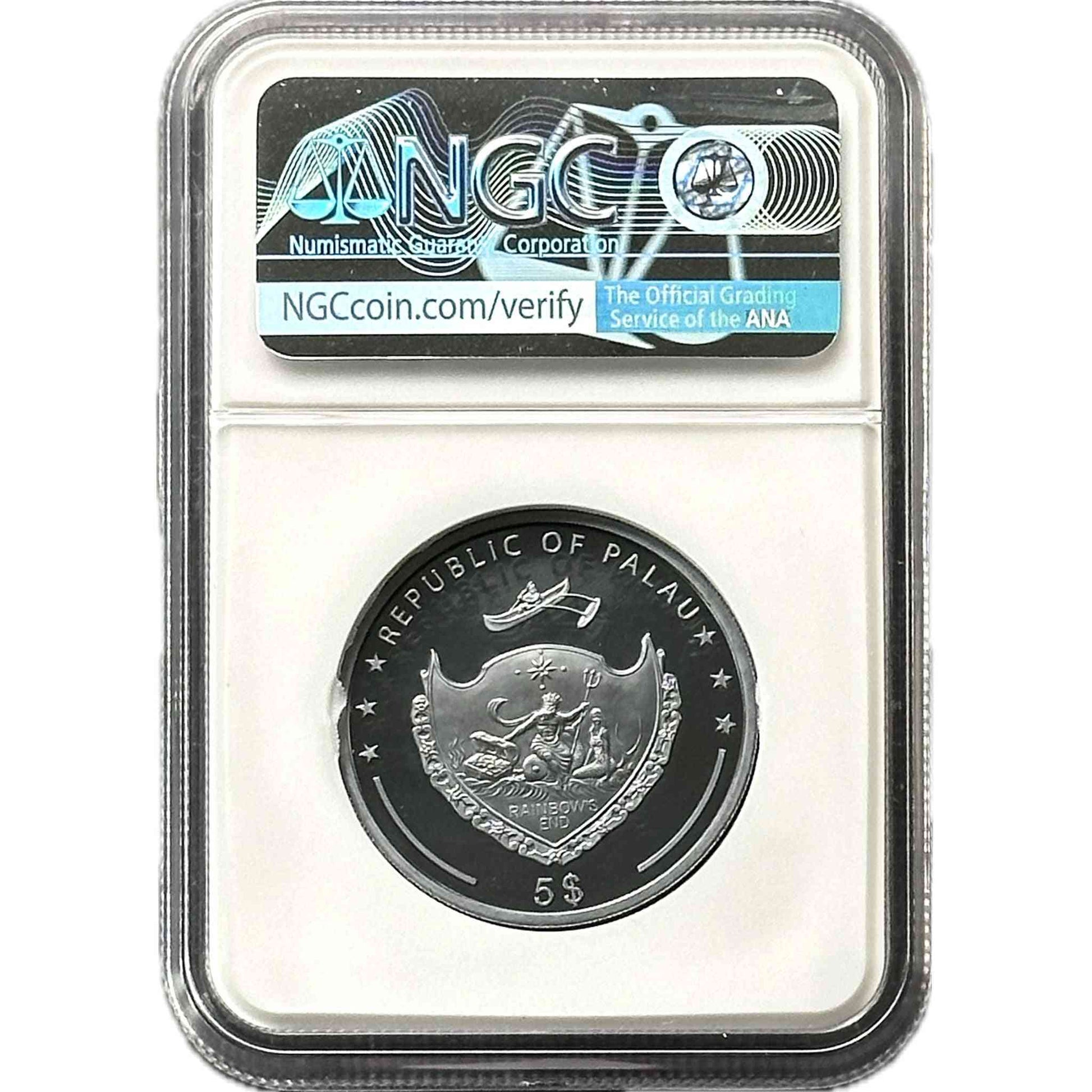 1 oz Silver MAGICAL LAMP UHR Coin PF70 2021 Palau - Coinzio