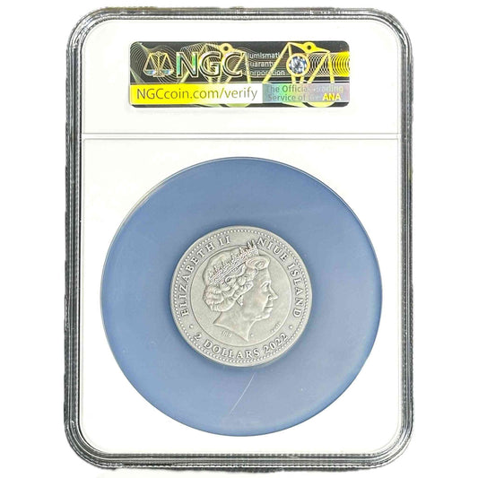 2 oz Silver CHINESE CALENDAR Coin MS70 2022 Niue - Coinzio