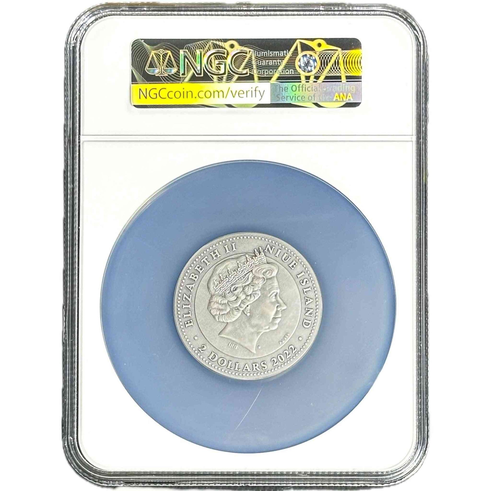 2 oz Silver HEBREW CALENDAR Coin MS70 2022 Niue - Coinzio