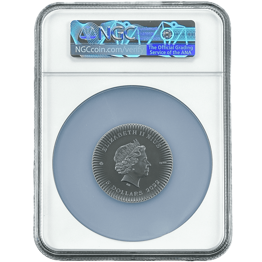 2 oz Silver ISIS WINGS Coin MS70 2022 Niue - Coinzio