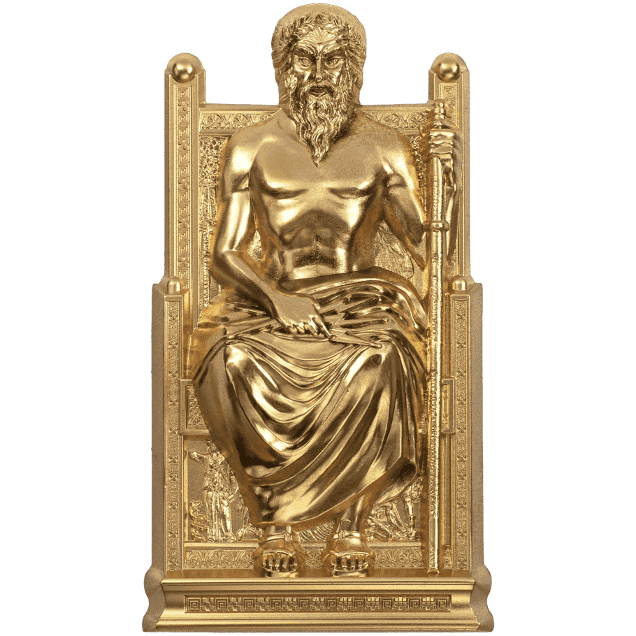3 oz Silver ZEUS Father of the Gods (Gilt) Coin MS70 2022 Cook Islands - Coinzio