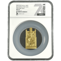 3 oz Silver ZEUS Father of the Gods (Gilt) Coin MS70 2022 Cook Islands - Coinzio