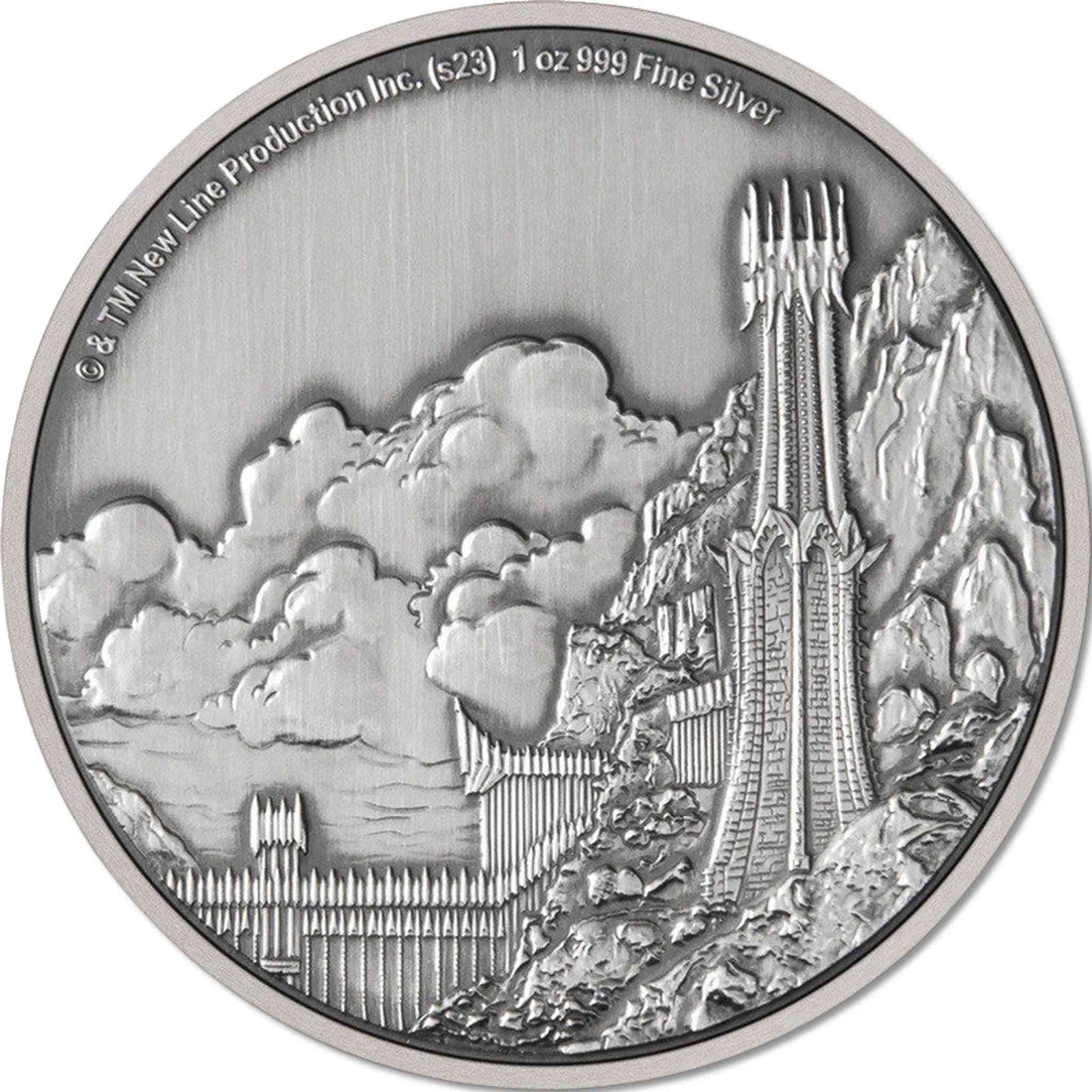 1 oz Silver MORDOR MIDDLE EARTH Lord of the Rings Coin 2023 Niue - Coinzio