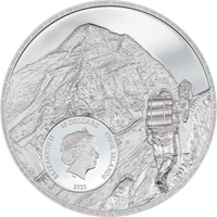 2 oz Silver MOUNT EVEREST First Ascent Coin 2023 Cook Islands - Coinzio