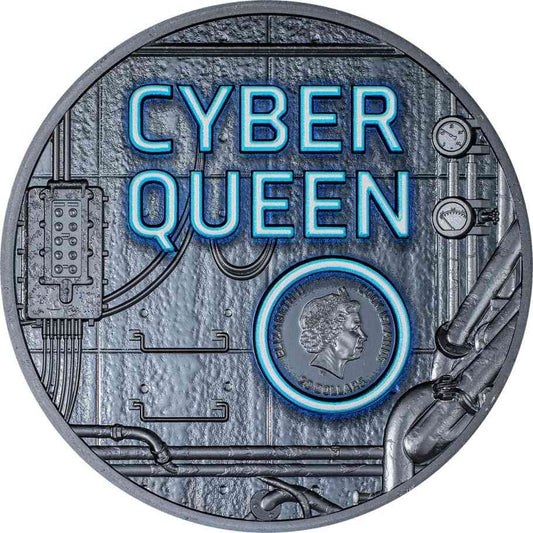 3 oz Silver CYBER QUEEN The Beginning Coin 2023 Cook Islands - Coinzio