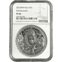 2 oz Silver SCHEHERAZADE 1001 Nights Coin MS69 2023 Niue - Coinzio