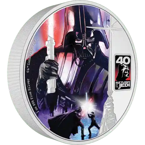 3 oz Silver RETURN OF THE JEDI 40th Anniversary Star Wars Coin 2023 Niue - Coinzio