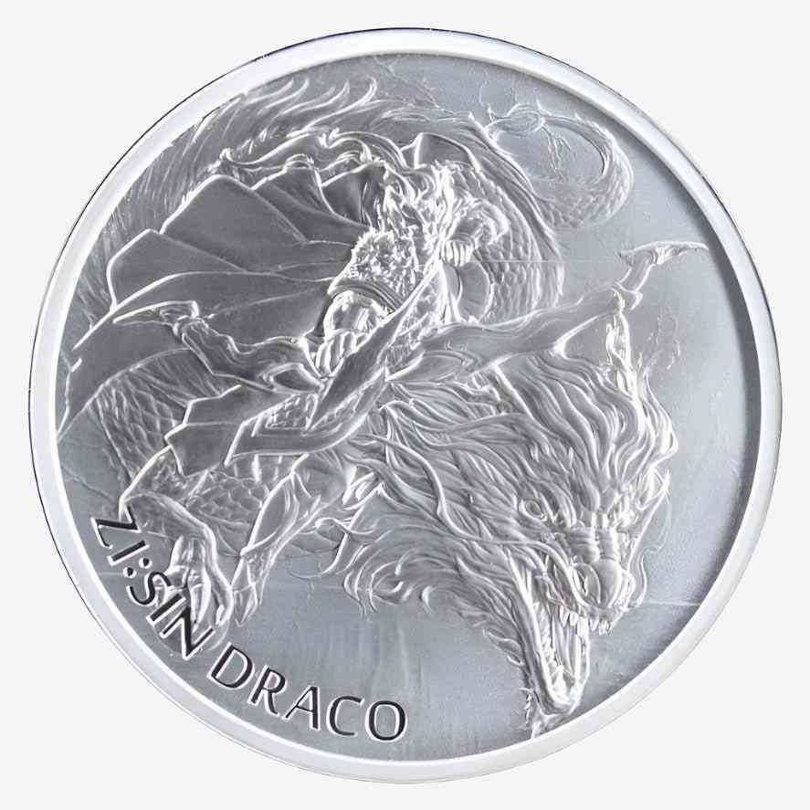 1 oz Silver ZI:SIN DRACO Official Medal 2024 South Korea - Coinzio