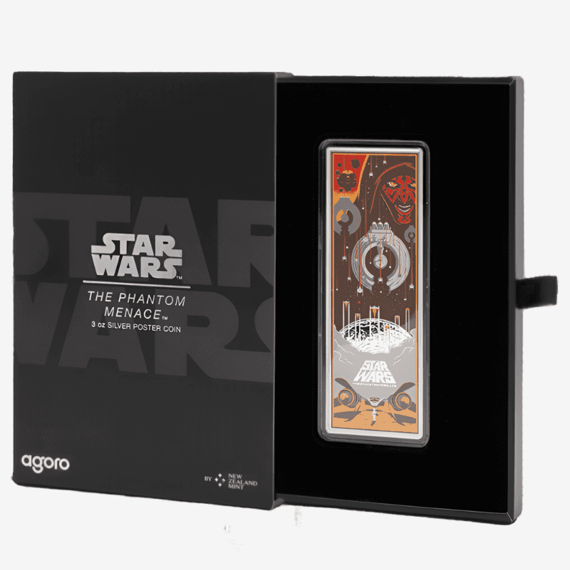 3 oz Silver STAR WARS THE PHANTOM MENACE Poster Coin 2025 Niue