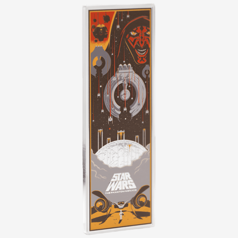3 oz Silver STAR WARS THE PHANTOM MENACE Poster Coin 2025 Niue
