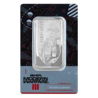 1 oz Silver CALL OF DUTY Modern Warfare 20th Anniversary Bar (PAMP) - Coinzio