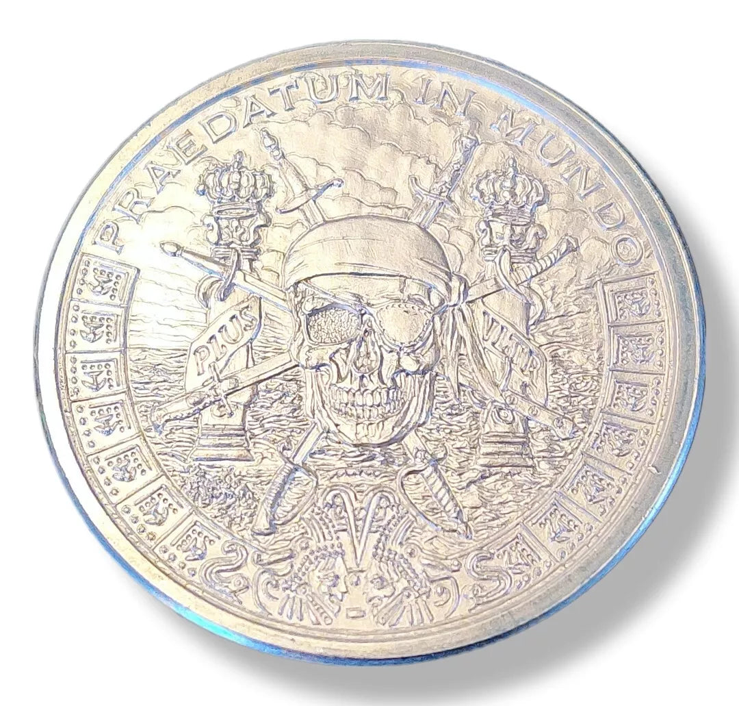 1 oz Silver PIECES OF EIGHT Silver Shield Round (GSM) - Coinzio